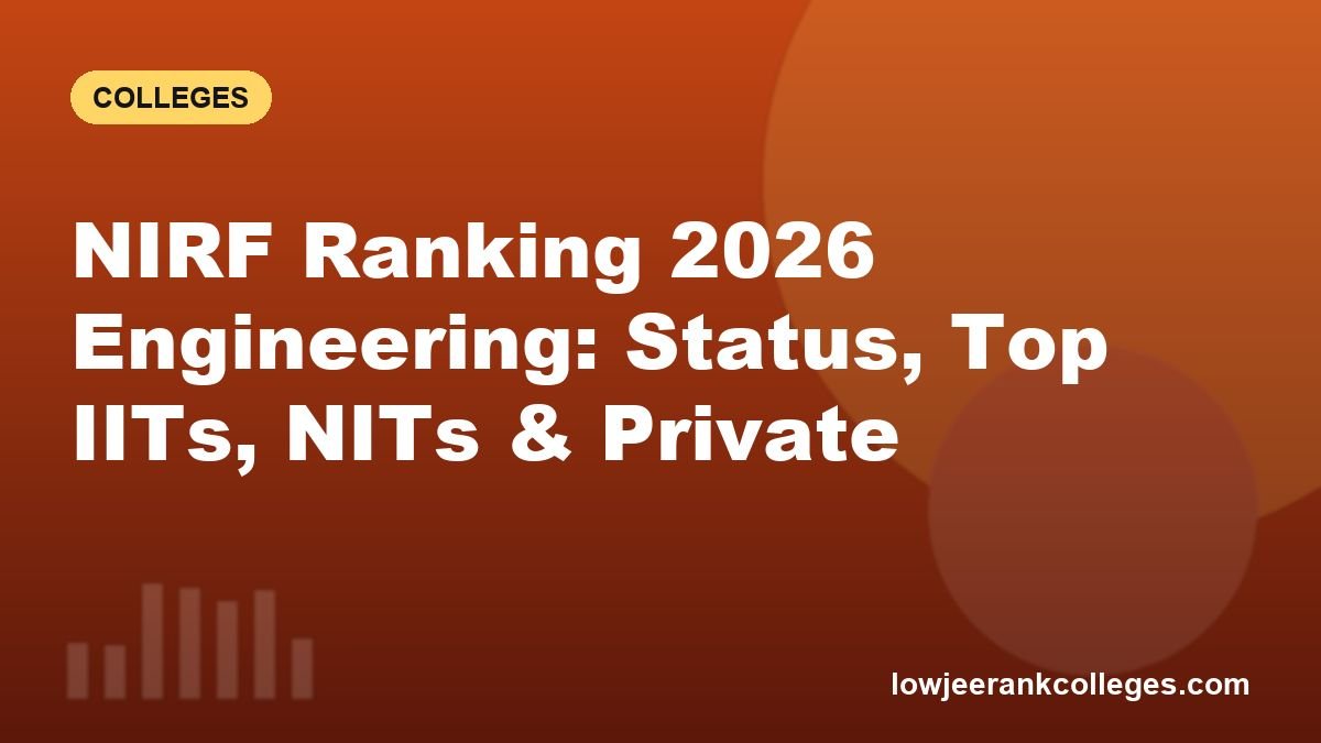 NIRF Ranking 2026 Engineering: Status, Top IITs, NITs & Private